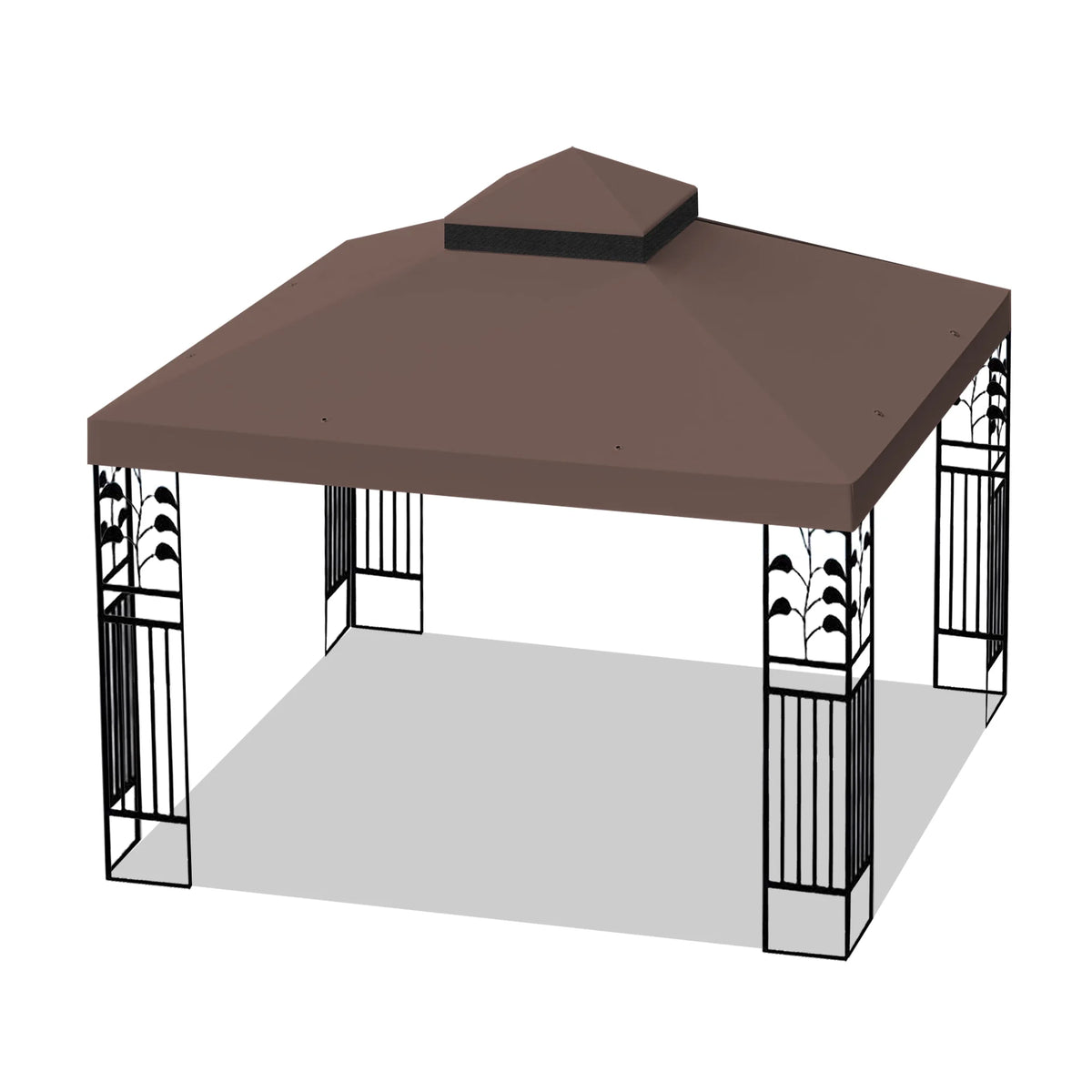 10x10 Ft Double Tiered Gazebo Replacement Canopy U71714