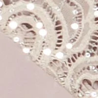 Sequined Lace Party Dress Tan 12 Z442129