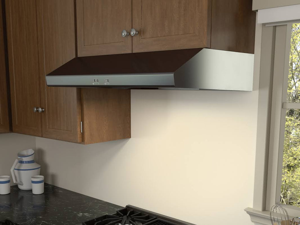 Black Stainless Steel Under Cabinet Range Hood F3077