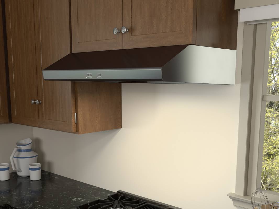 Black Stainless Steel Under Cabinet Range Hood F3077