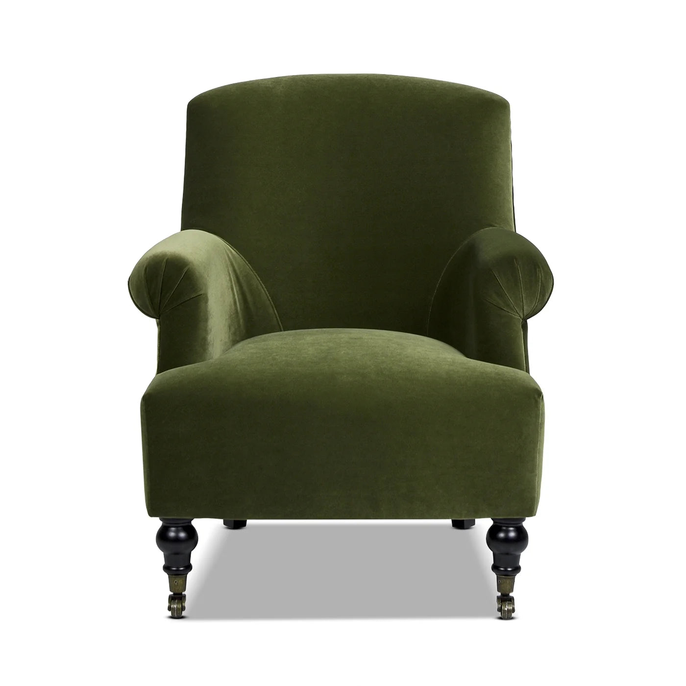 Olive Green Performance Velvet Accent Armchair F564