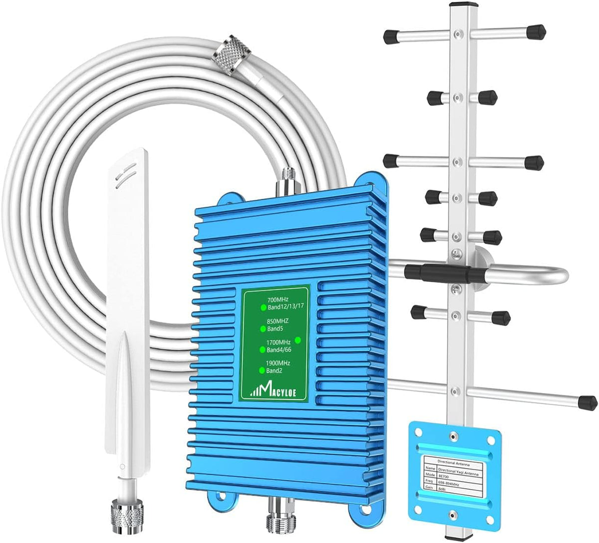 Cell Phone Signal Booster for Home, 3G/4G/5G LTE, Band 2/4/5/13/12/17 L954
