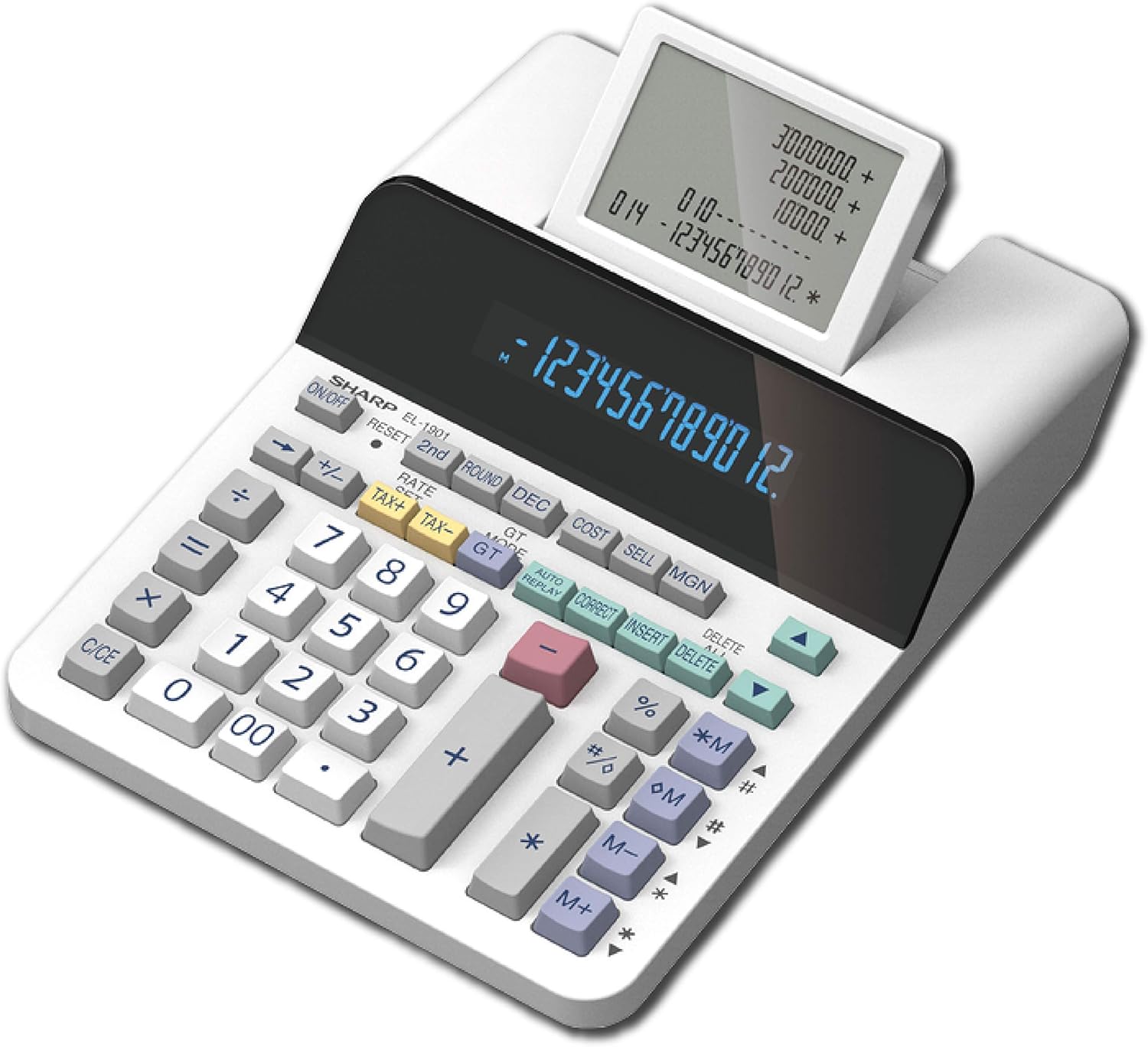 12-Digit LCD Printing Calculator B61195