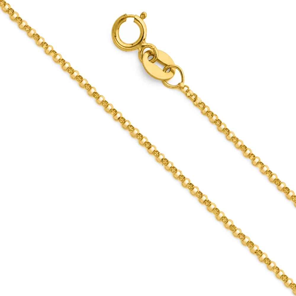 14K Yellow Gold Diamond-Cut Initial Pendant Necklace with 22" Chain X601888