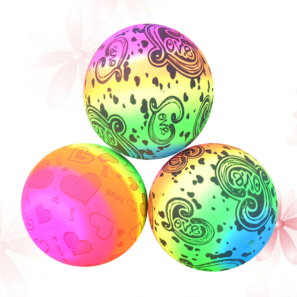 Rainbow Inflatable Beach Volleyball Toys 3pcs U918