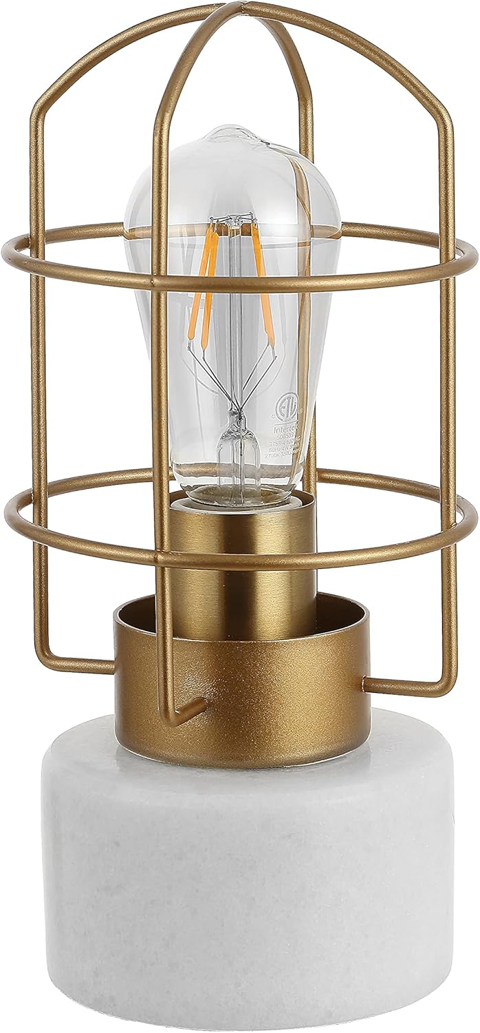 Brass Iron Cage Table Lamp J2820