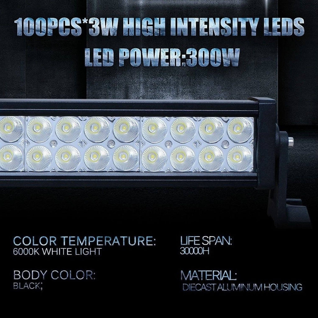 300W 52inch LED Work Light Bar Combo Fog Car Driving Lamp P81470