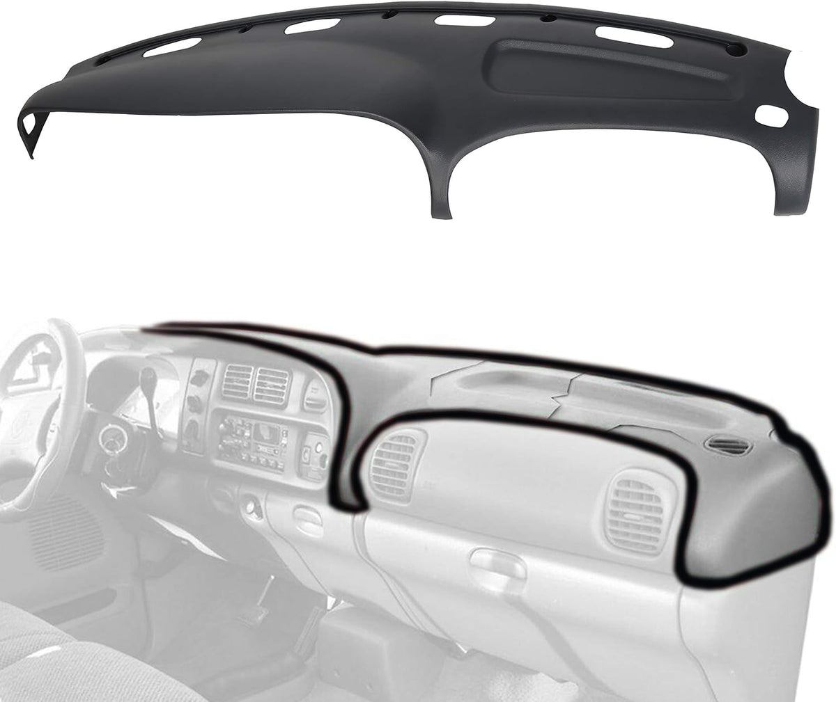 Black Molded Dash Cover C78096