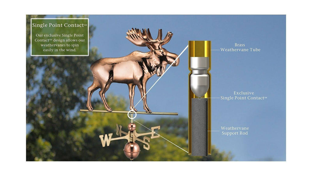 Polished Copper Weathervane V523