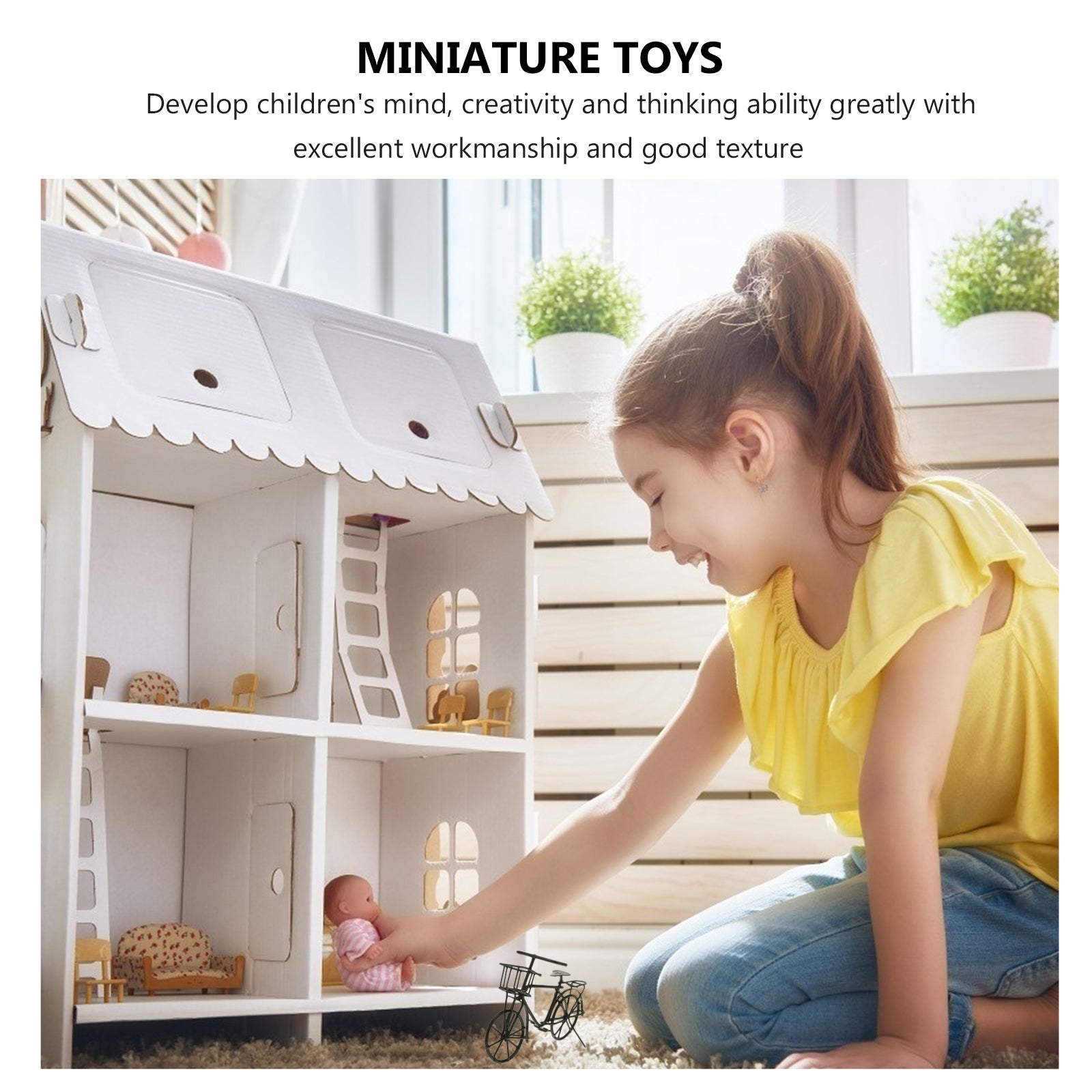 Miniature Metal Bike Decorations W664