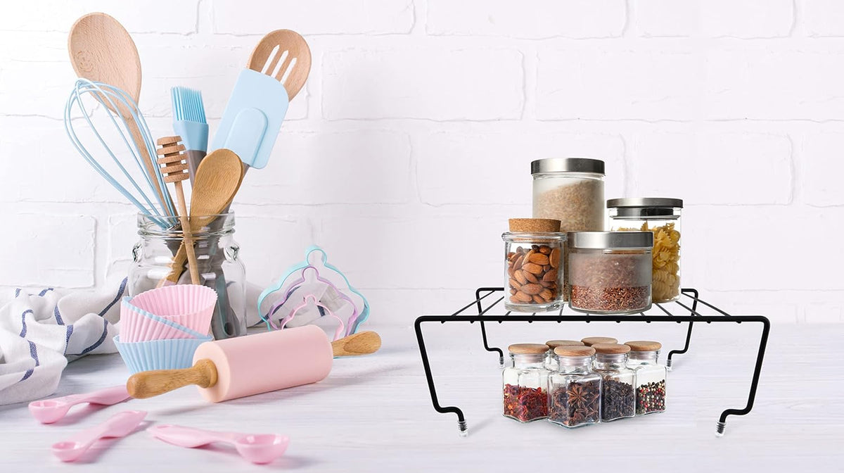 Expandable Kitchen Cabinet Shelf Organizer T8690