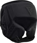 Black Padded Boxing Headgear V17632