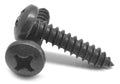 Black Zinc Plated Phillips Pan Head Sheet Metal Screw W270203