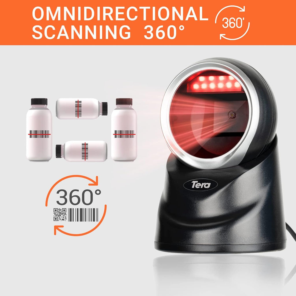 2D Desktop Barcode Scanner with USB Cable U8341