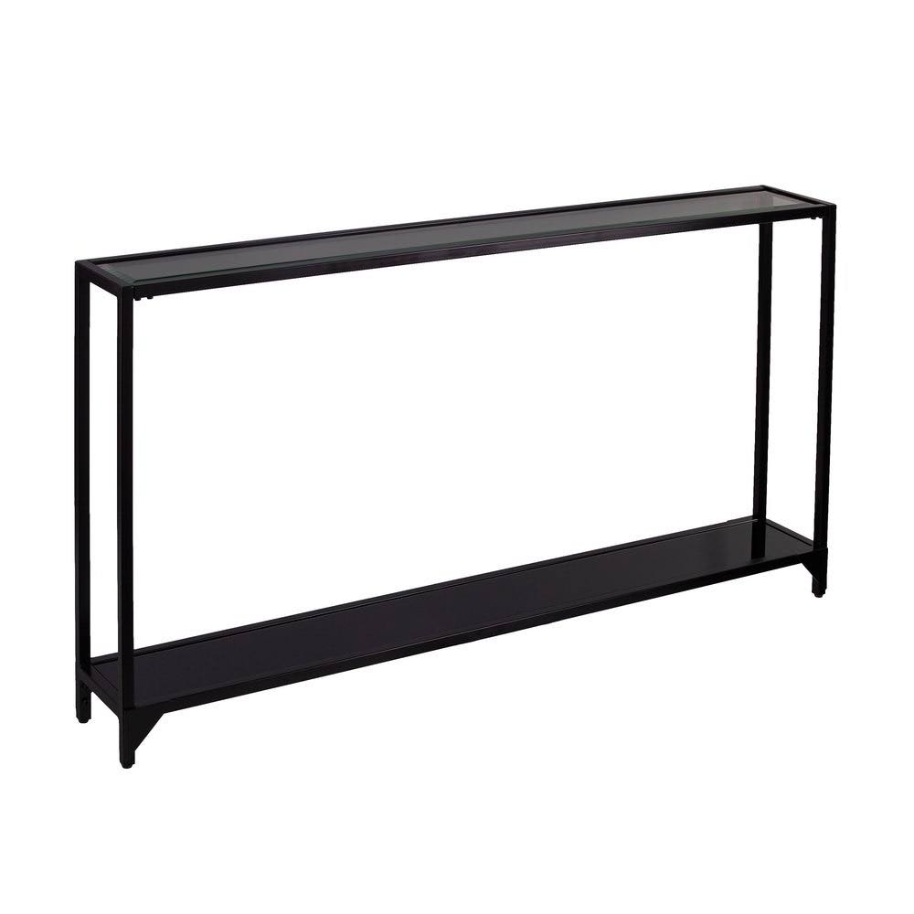 Black Narrow Metal Console Table O749046