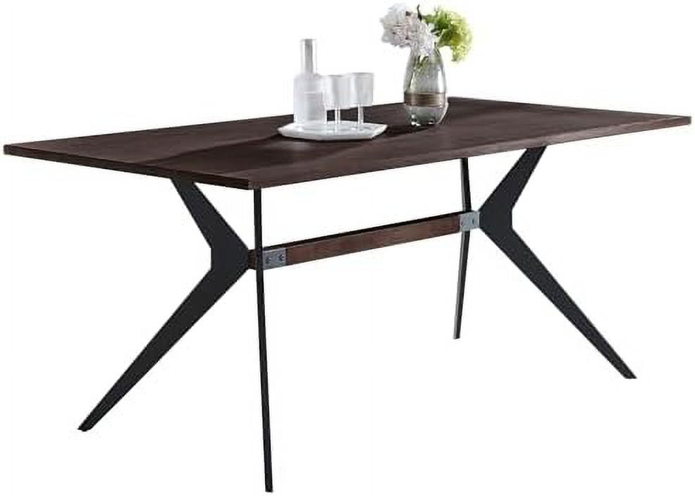 Mid Century Modern Rectangular Wood Finish Dining Table E78052