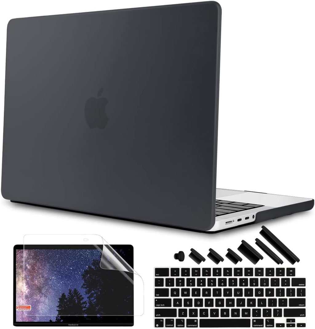 Crystal Black Plastic Hard Shell Case for MacBook Pro 16 inch D696