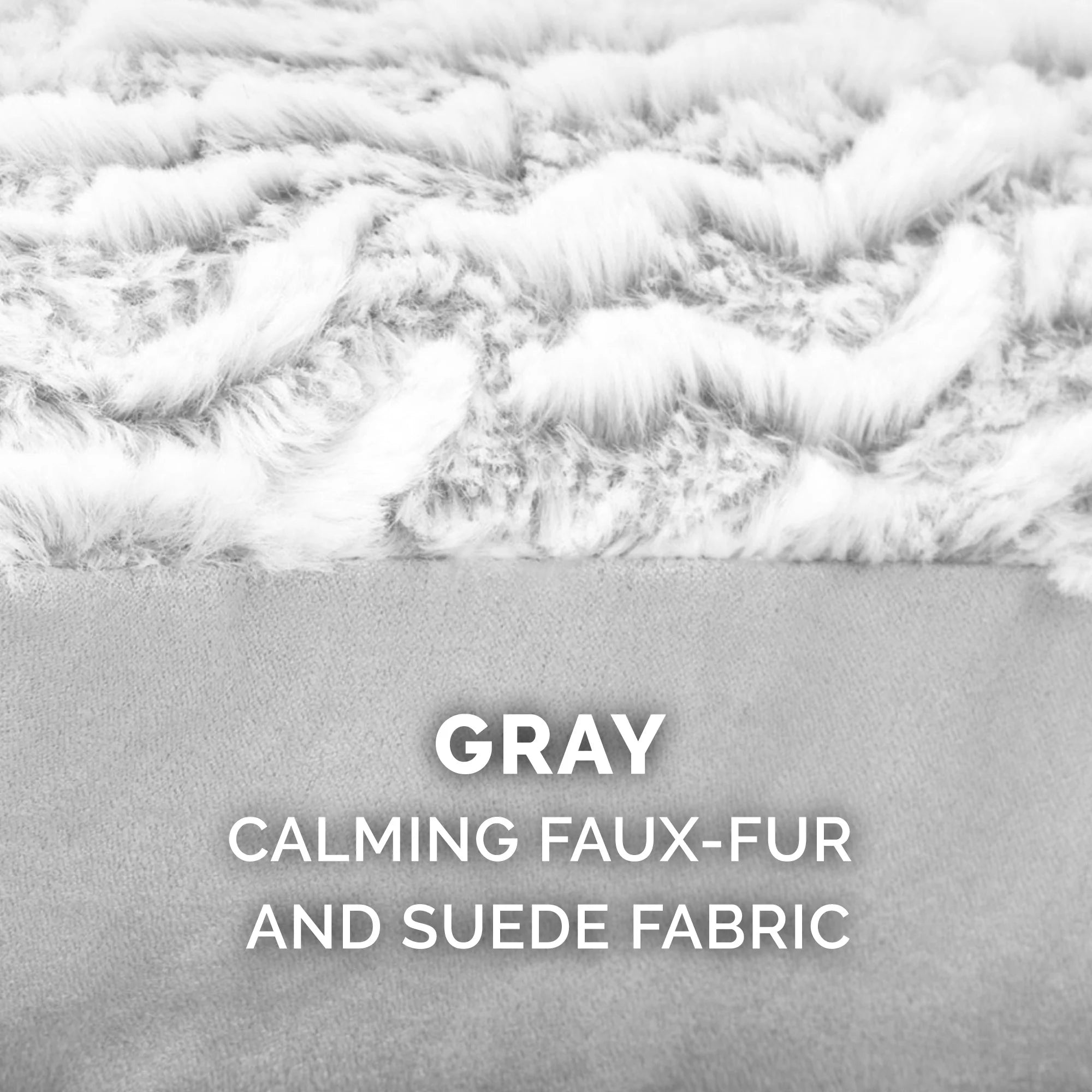 Orthopedic Pillow Top Mattress Pet Bed, Gray, Large J183