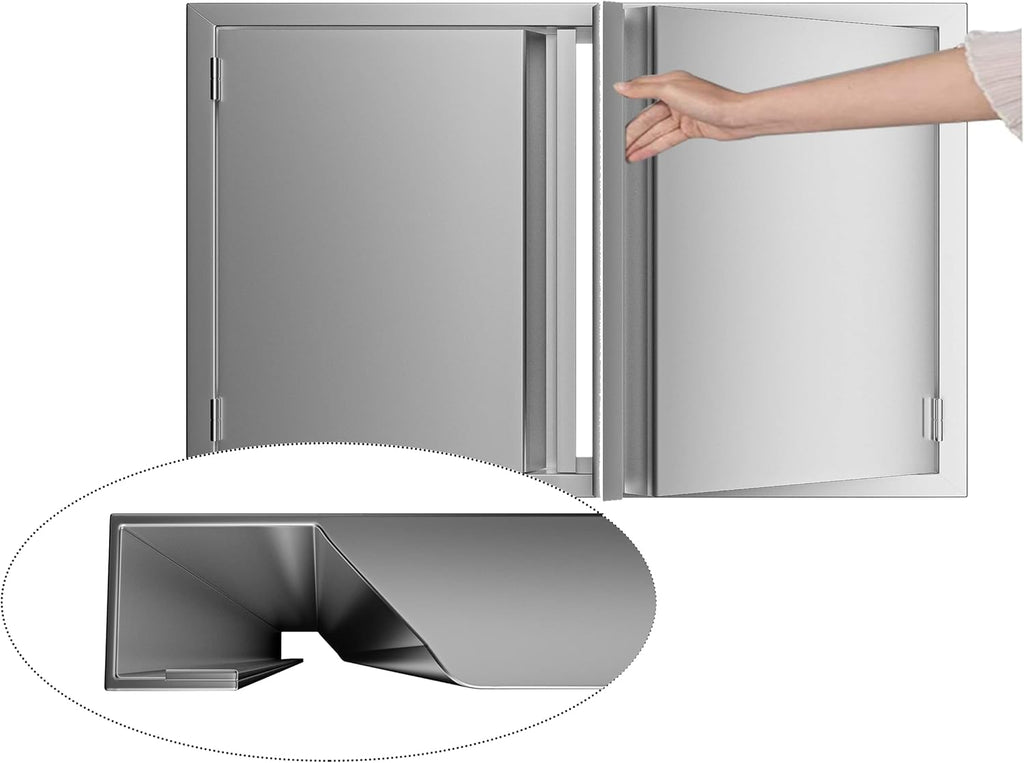 Stainless Steel BBQ Single Access Door 17W x 24H Inch R3616