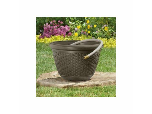 Resin Wicker Garden Water Hose Storage Holder Pot (6 Pack) J138222