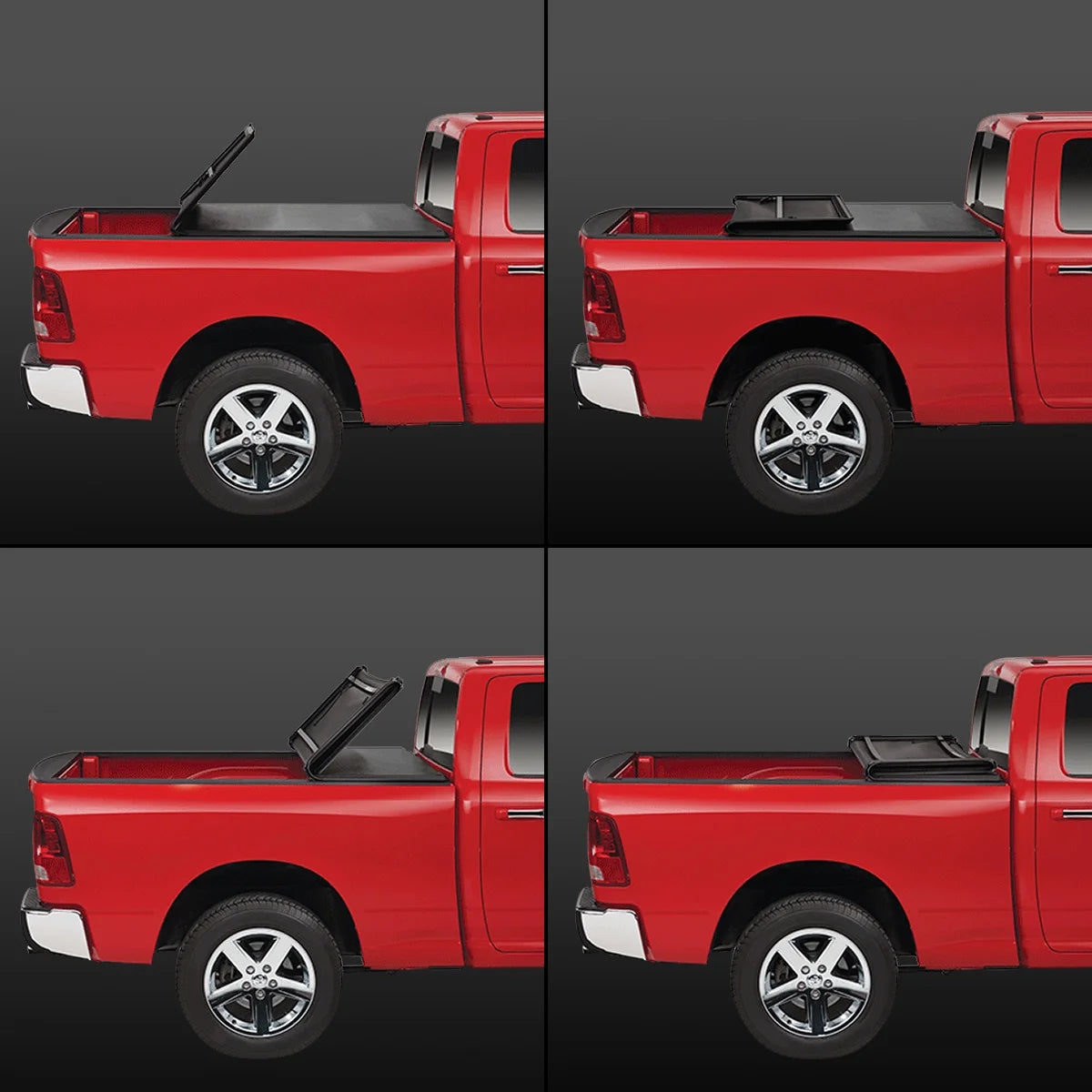 Tri-Fold Soft Top Tonneau Cover for Toyota Tundra 6.5' Bed A631577