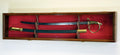 Sword Display Case Cabinet with Lockable Wall Rack Box O657