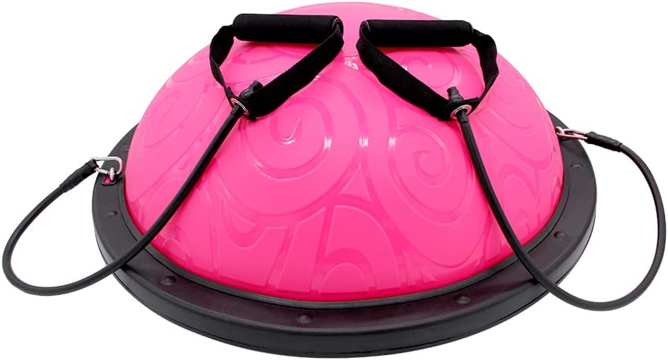 Half Ball Balance Trainer with Straps Yoga Balance Ball Pack of 2 U984