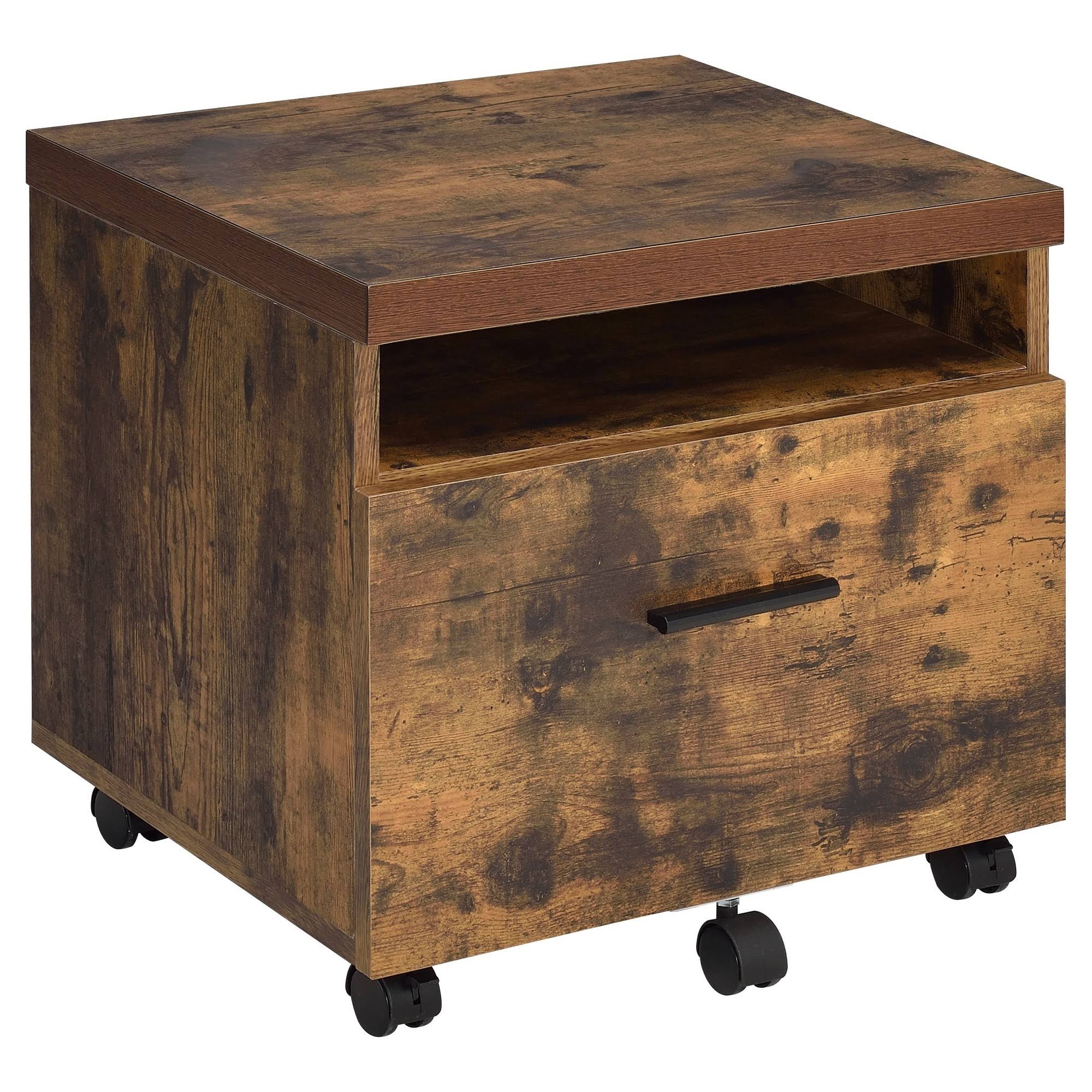 Oak 1 Drawer File Cabinet F803
