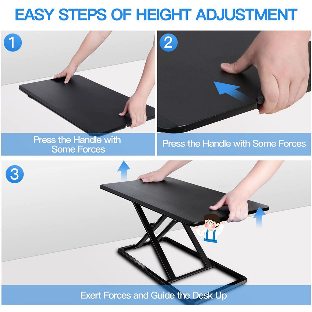 Black Adjustable Height Standing Desk Converter R92015