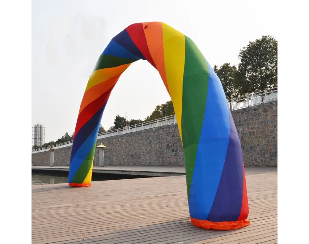 26ft Inflatable Rainbow Arch with Fixed Rope Q2301