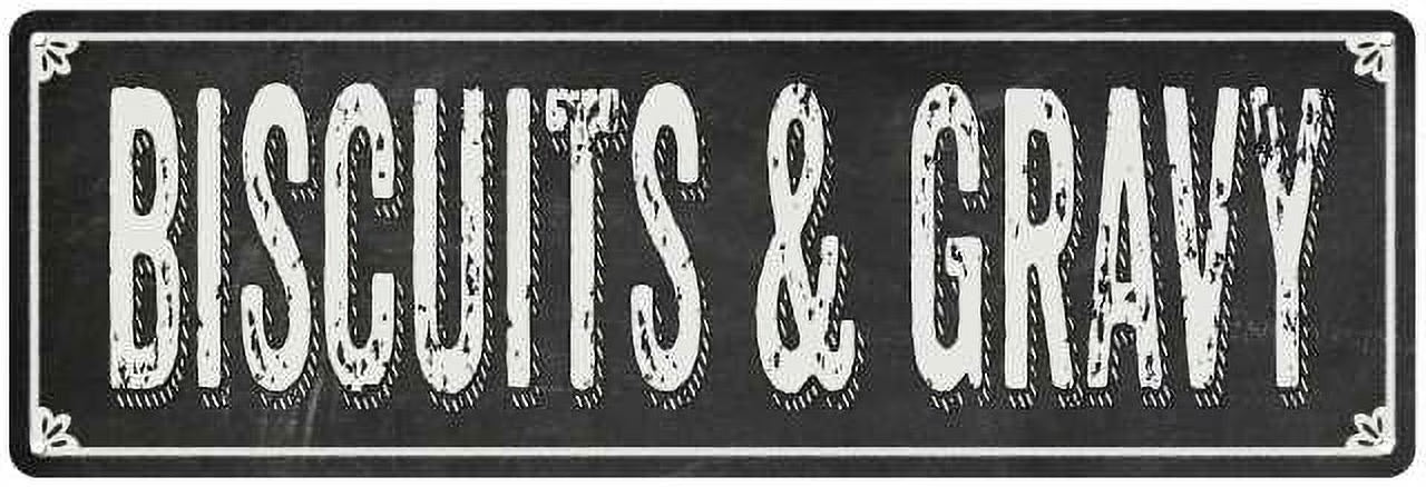 Shabby Chic Black Chalkboard Metal Sign 8x24 M56501