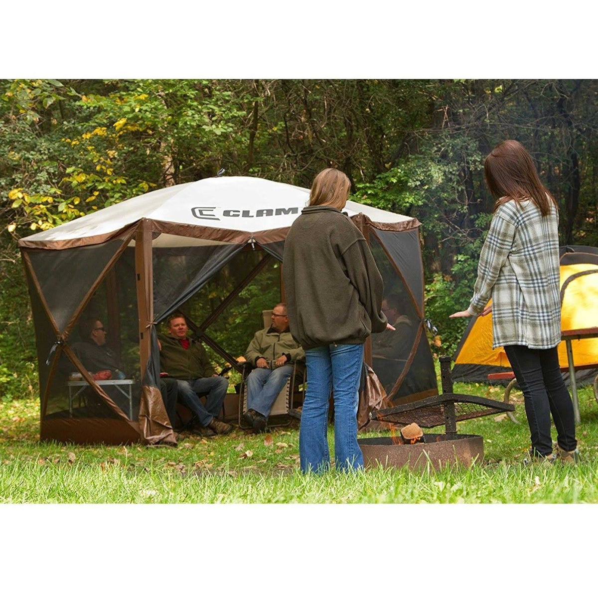 Brown Quick-Set Screen Canopy Shelter B84275