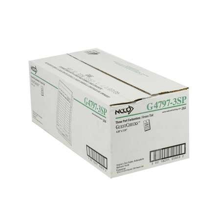 Green 3 Part 13 Line No Carbon Guest Check T4055