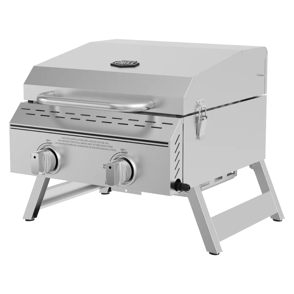 Stainless Steel 2 Burner Tabletop Propane Gas Grill N531888