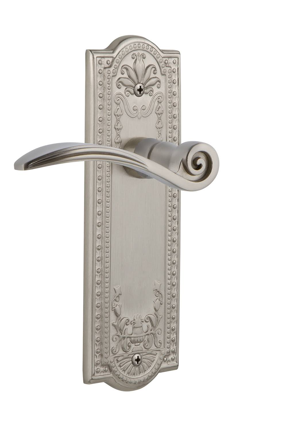 Satin Nickel Privacy Swan Lever J31484