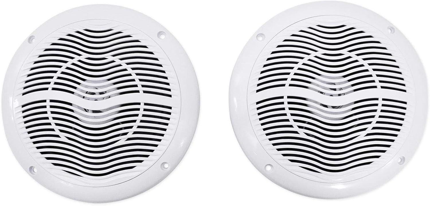 White 2-Way Marine Boat Speakers Pack of 2 F3678