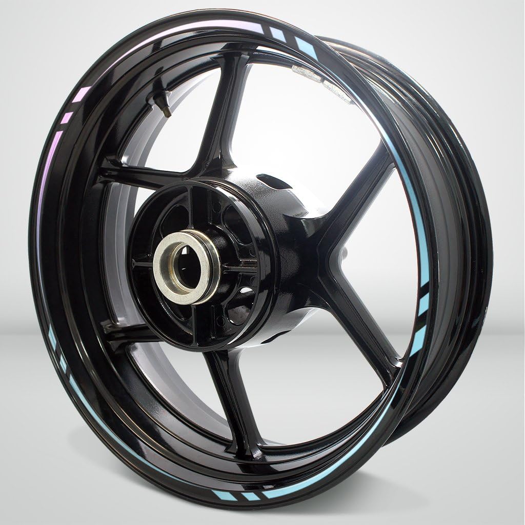 Reflective Blue Outer Rim Liner Stripe Pack of 2 H4763
