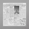 White French Newsprint Liner - 1000/Case A20359
