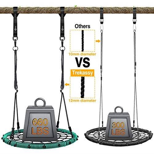Spider Web Swing 40 inch with Steel Frame and 2 Hanging Straps E649