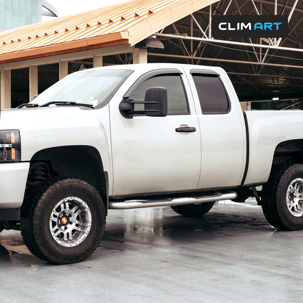 4pcs Tape-on Window Deflectors for Chevrolet Silverado/GMC Sierra 2007-2013 Extended Cab L875694