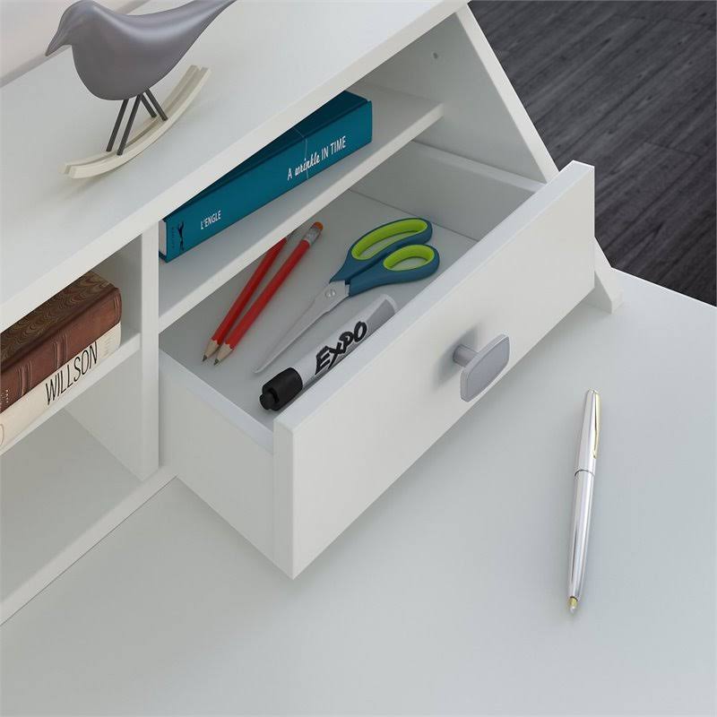 Computer Desk with 2 Drawer Pedestal and Organizer B8526