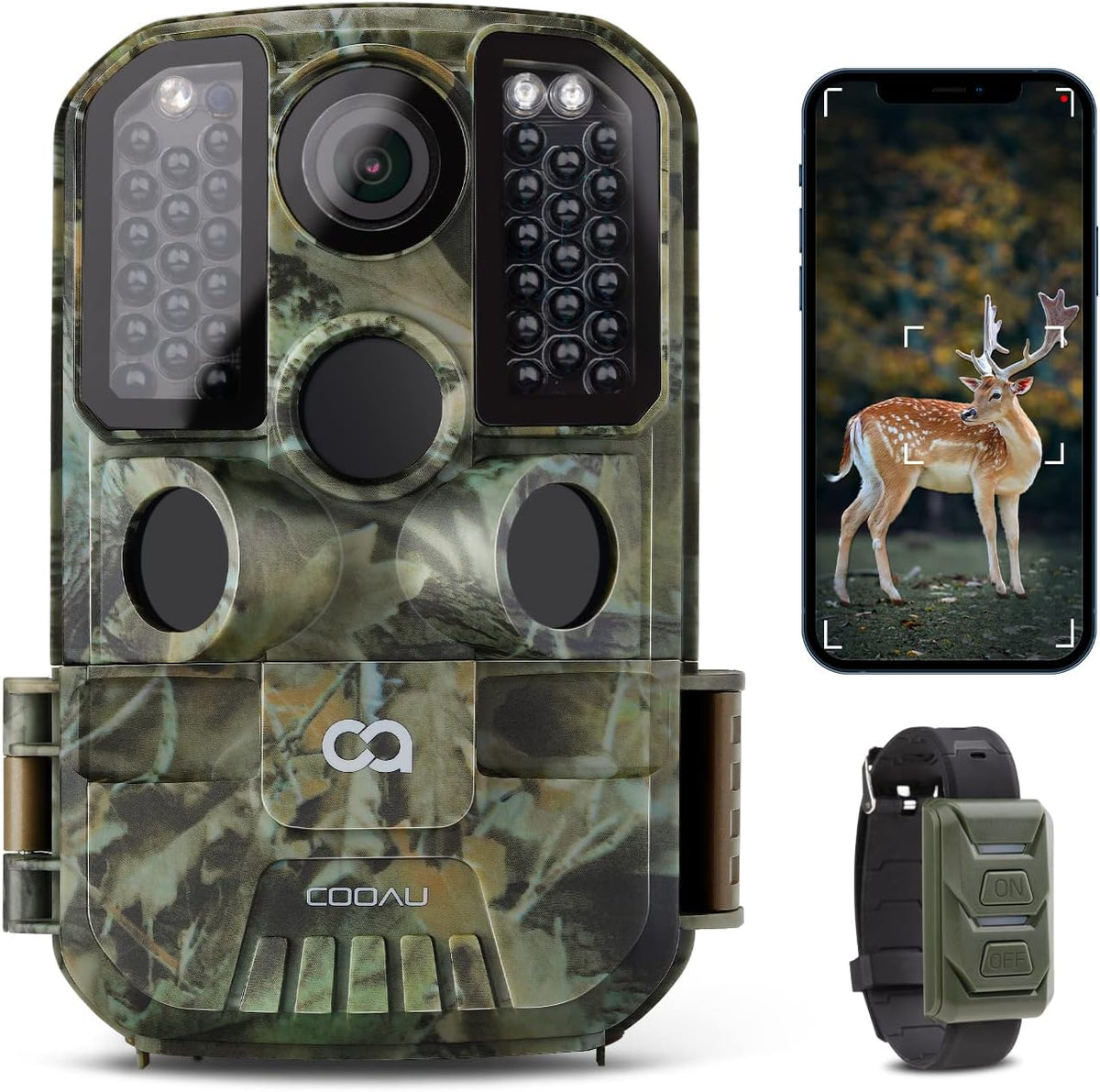 24MP 1296P Night Vision Waterproof IP66 Wildlife Trail Camera with WiFi X83162