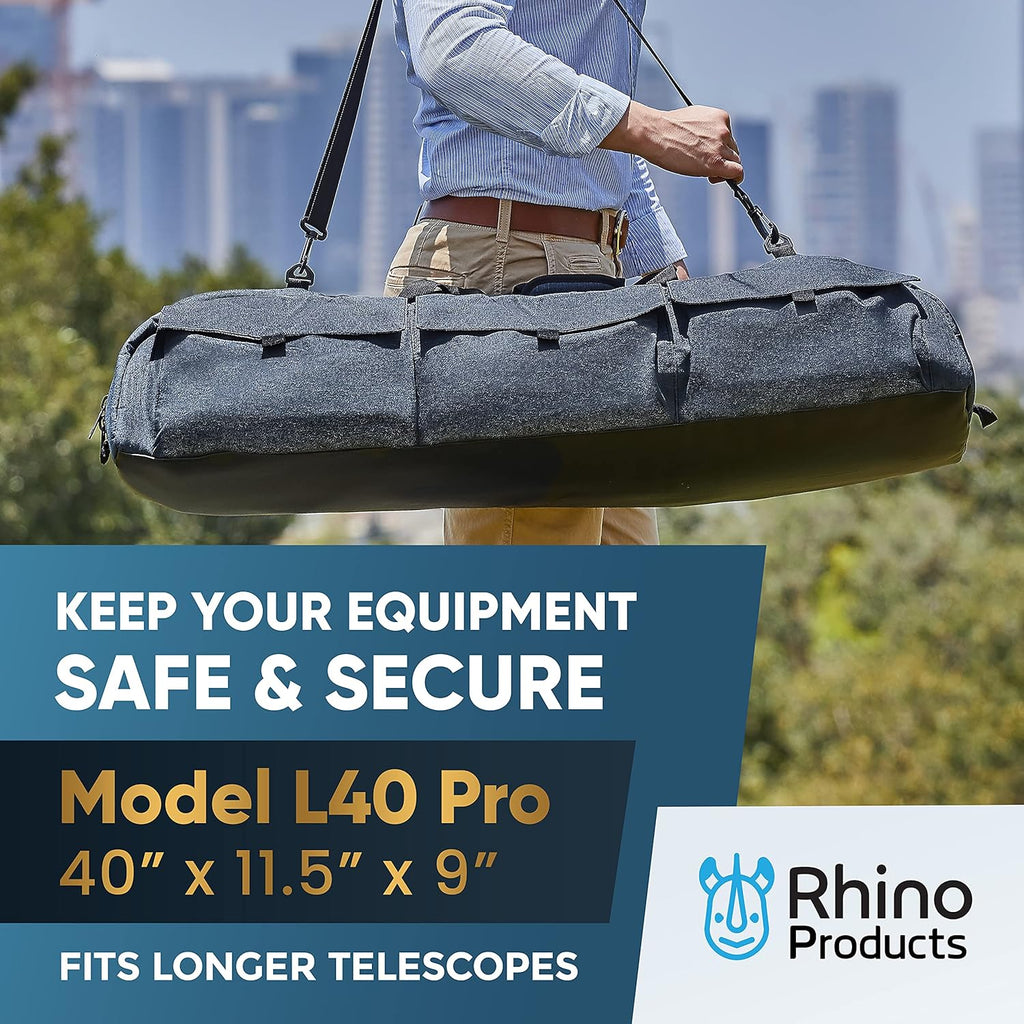 40 Inches Shock-Absorbent Telescope Carrying Case with Adjustable Shoulder Strap D7791
