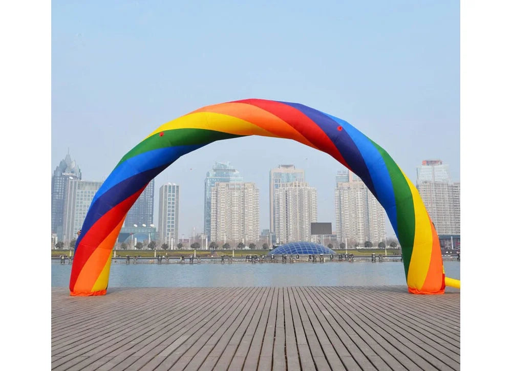 26ft Inflatable Rainbow Arch with Fixed Rope Q2301