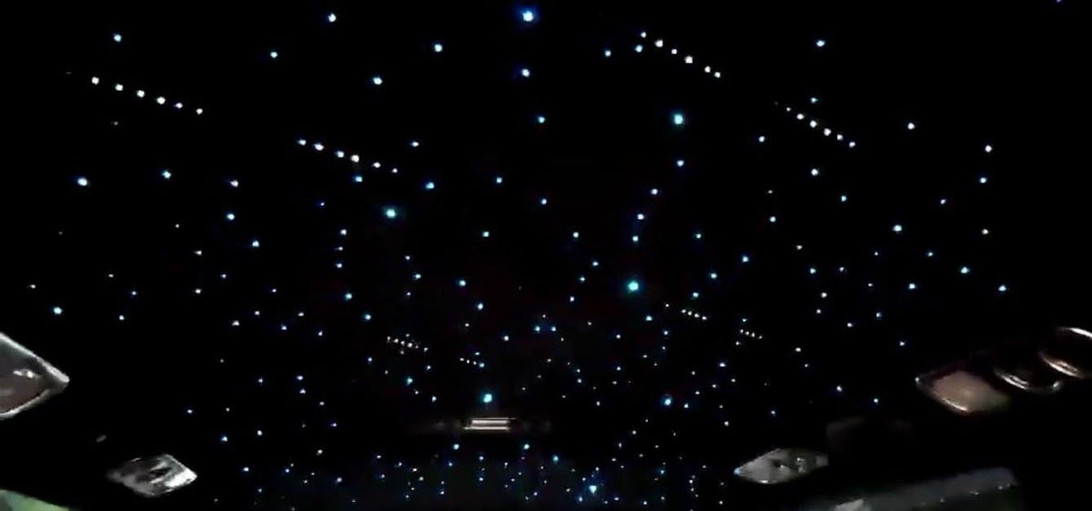 16W RGBW Fiber Optic Star Ceiling Light Kit with 550pcs 0.75mm 13.1ft Fiber Cable S460