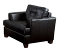 Platinum Chair with Black Bonded Leather Q447855