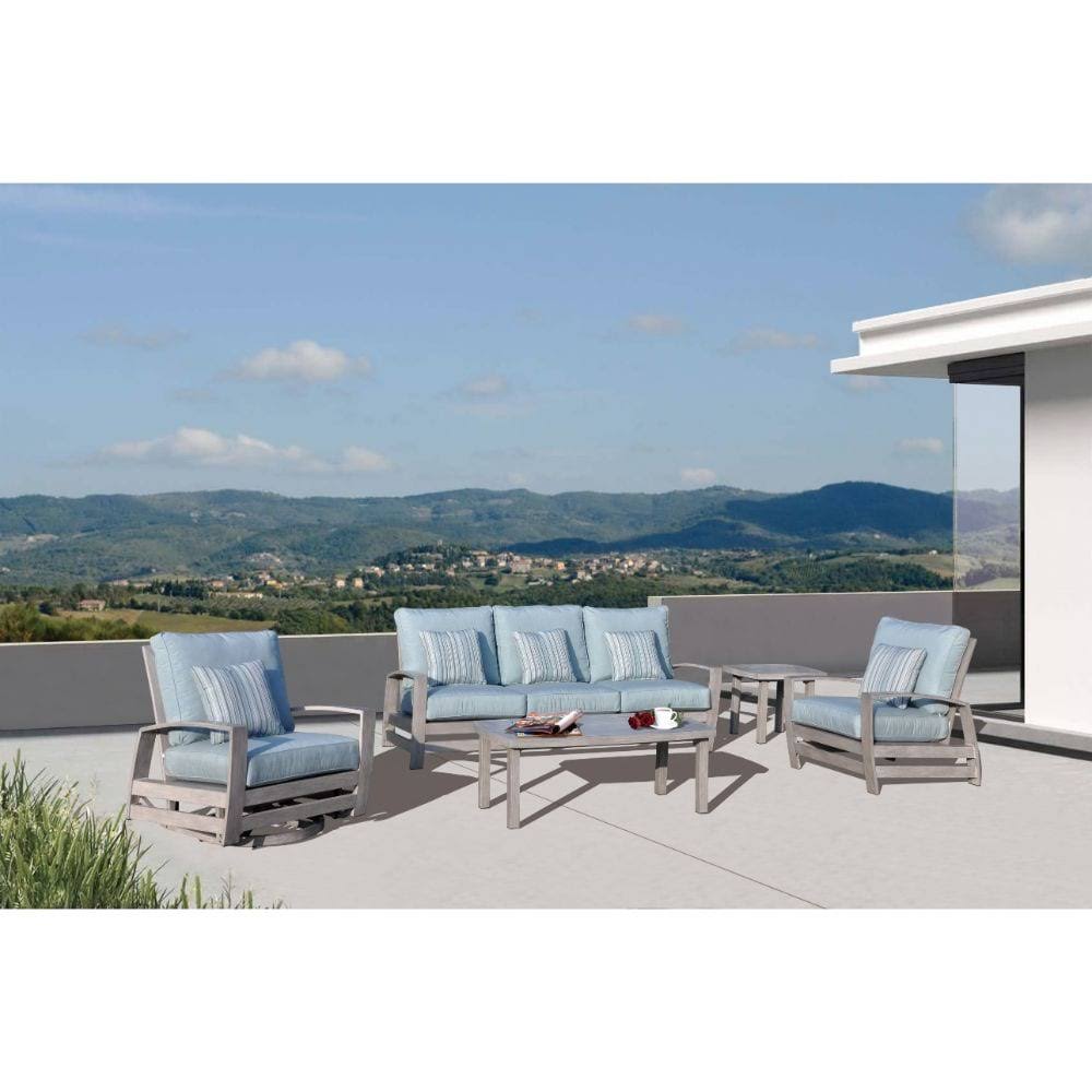 Black Rectangle Aluminum Coffee Table R8718