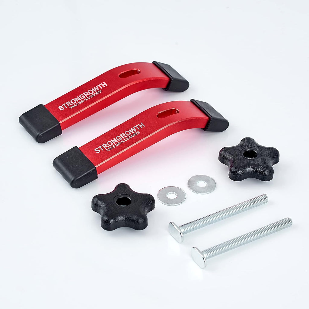 T Track 48" with Wood Screws Double Cut Profile Universal T-Track with Predrilled Mounting Holes Fine Sandblast Anodized Red Color Pack of 2 W8839