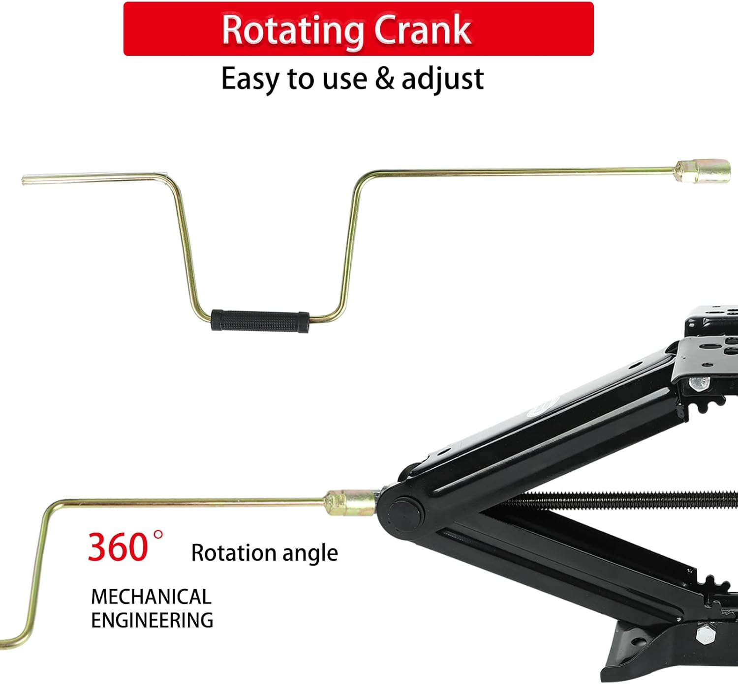 5000 lb 24 RV Stabilizing Scissor Jack, Pack of 2 D188498