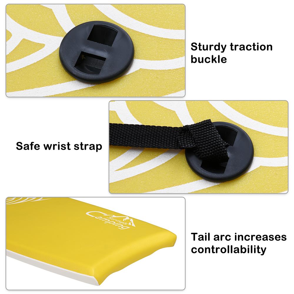Yellow Water-Skiing Body Board G658
